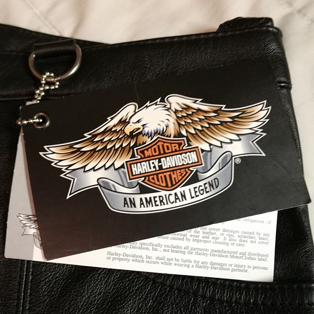 New 2004 Women's Harley Davidson leather pants